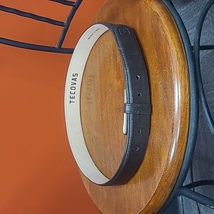 Tecovas Dark Brown Deerskin belt 34". Buckle not included.
